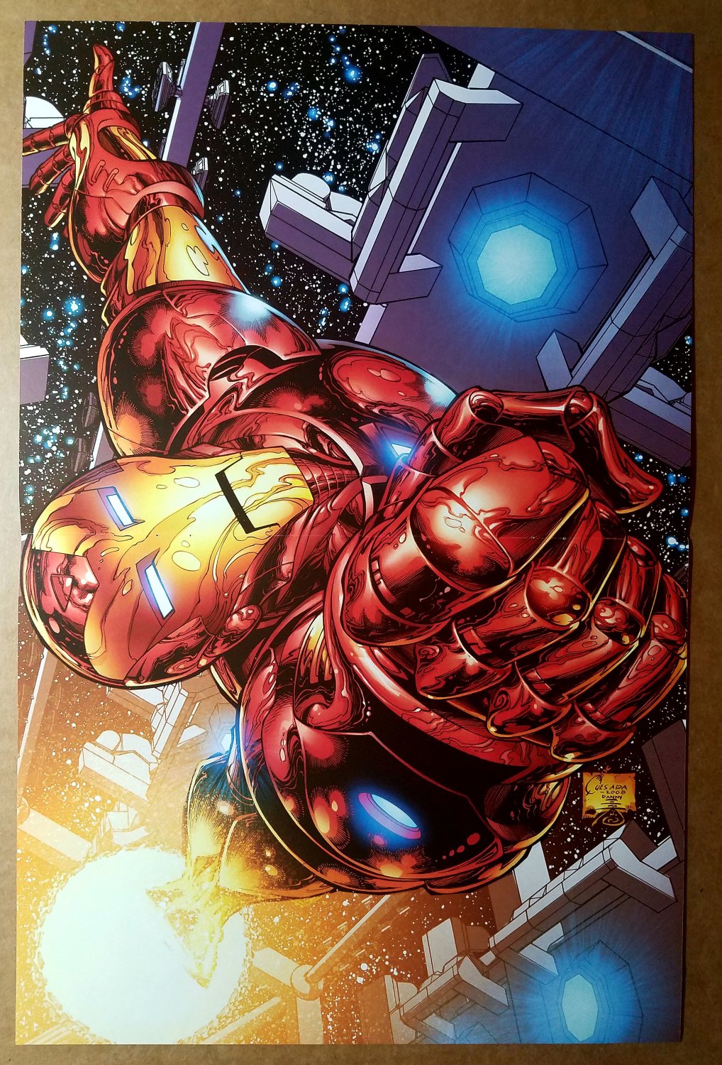 Invincible Iron Man 1 Marvel Comic Poster by Joe Quesada