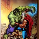 Hulk Thor Avengers Defenders War Marvel Comics Poster by Gary Frank