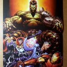 World War Hulk 4 Inhumans Dr Strange Marvel Comics Poster by David Finch