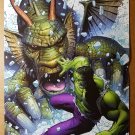 Hulk Vs Fin Fang Foom Marvel Comics Poster by Jim Cheung