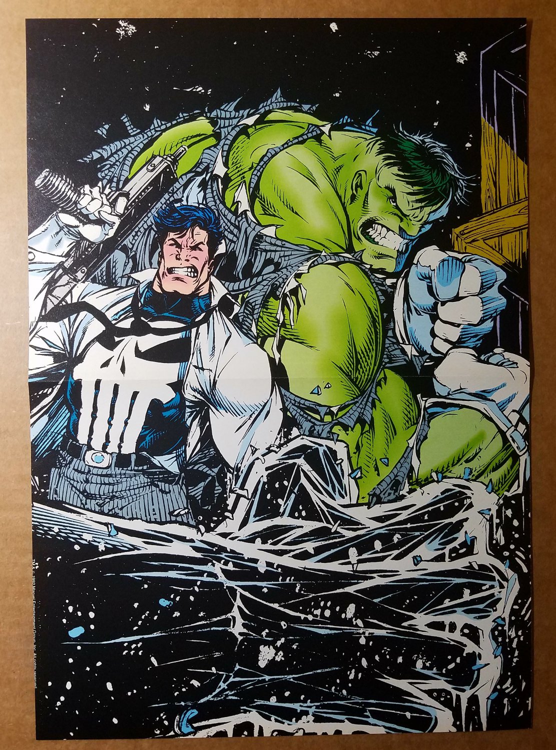 Incredible Hulk and Punisher Marvel Comics Poster by Dale Keown