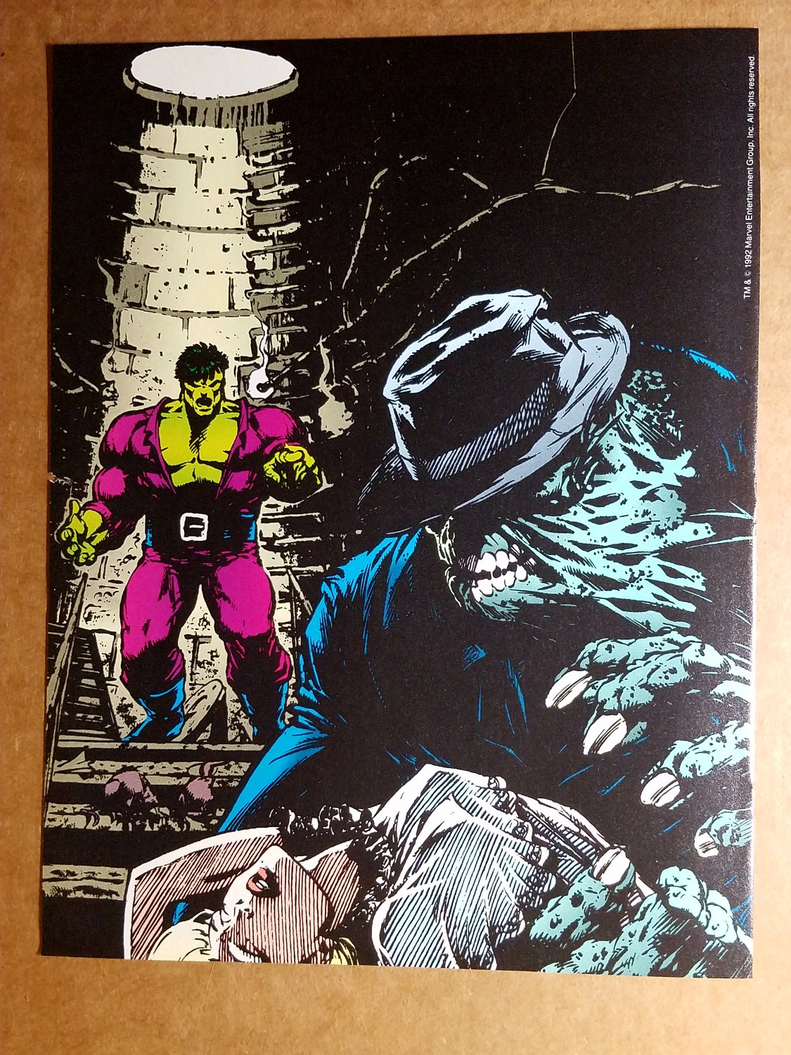 Incredible Hulk Sewer Villain Marvel Comics Mini Poster by Dale Keown