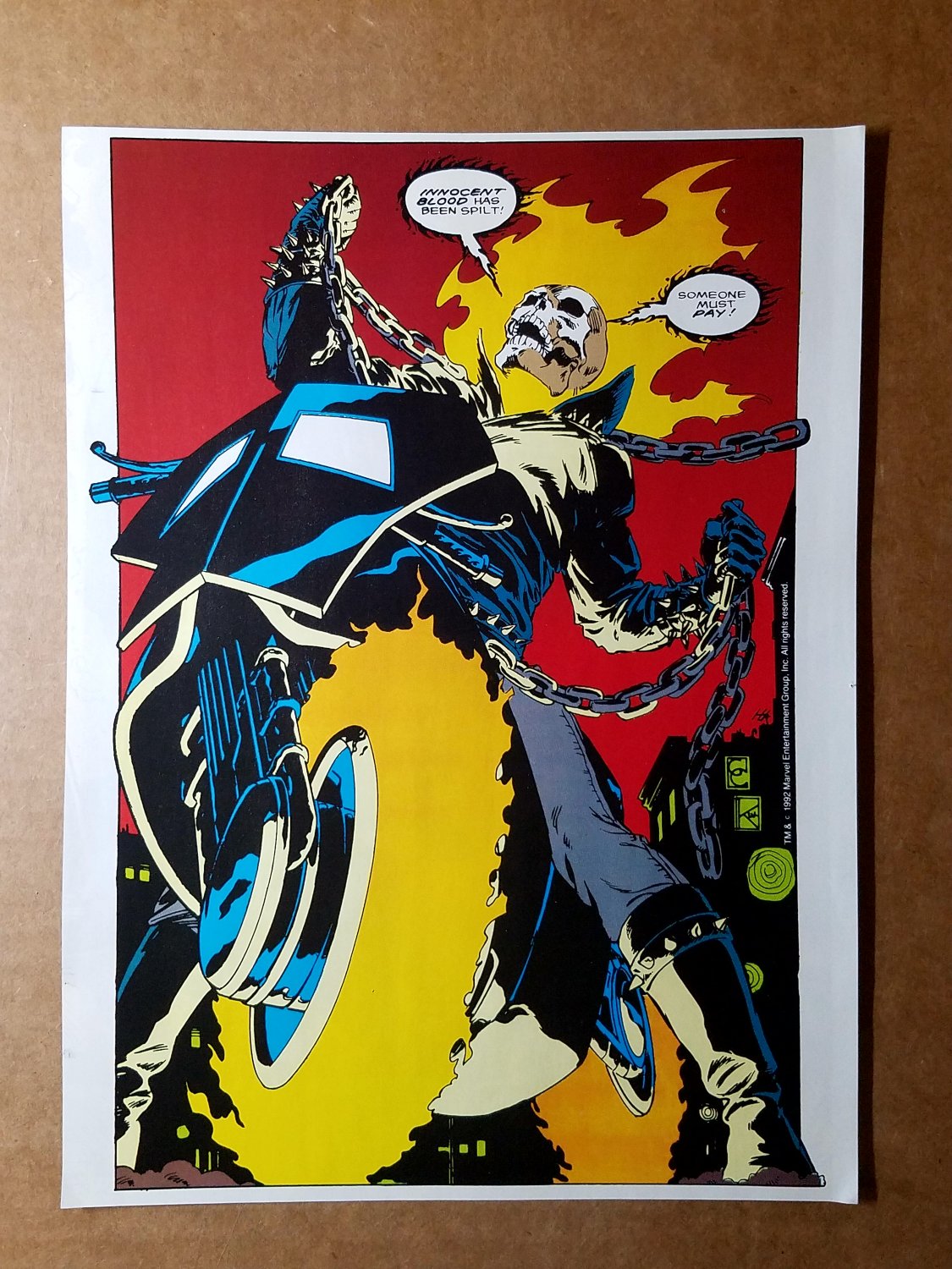 Ghost Rider Marvel Comics Mini Poster by Greg Capullo