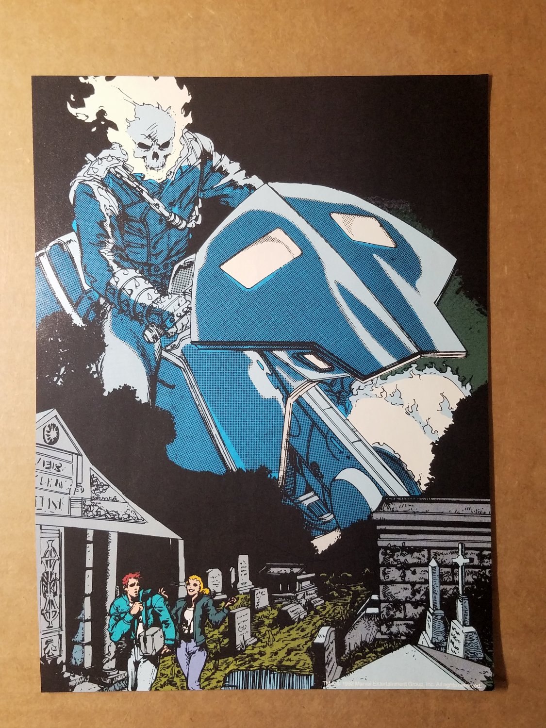 Ghost Rider Marvel Comics Mini Poster by Javier Saltares