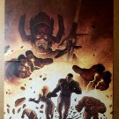 Fantastic Four Silver Surfer Galactus Marvel Comics Poster by Ladronn Kirby