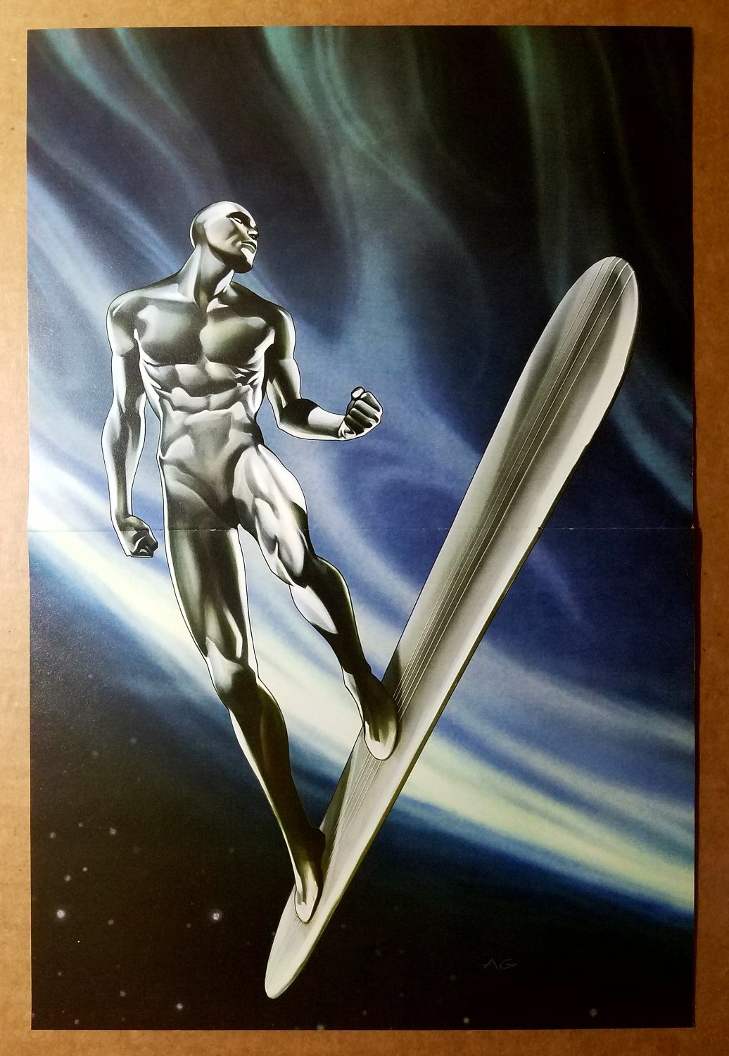 Silver Surfer Fantastic Four Marvel Comics Poster by Adi Granov