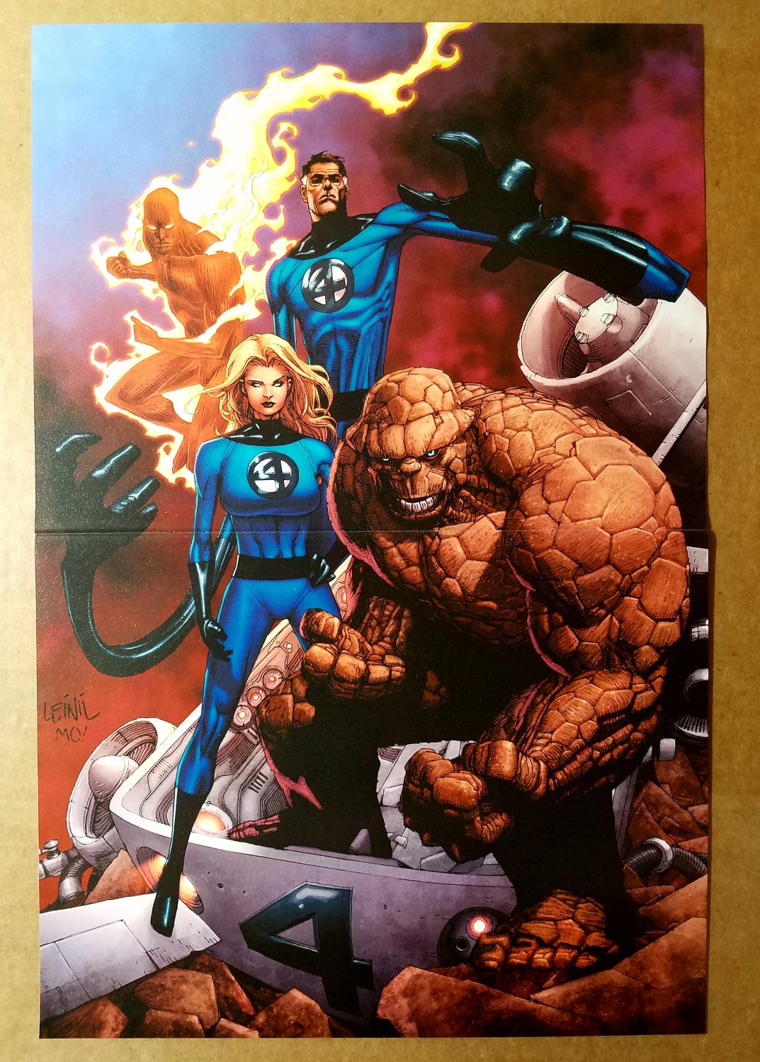 Fantastic Four Marvel Comics Poster by Francis Leinil Yu