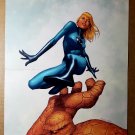 Fantastic Four The Thing Invisible Woman Marvel Comics Poster by Steve McNiven