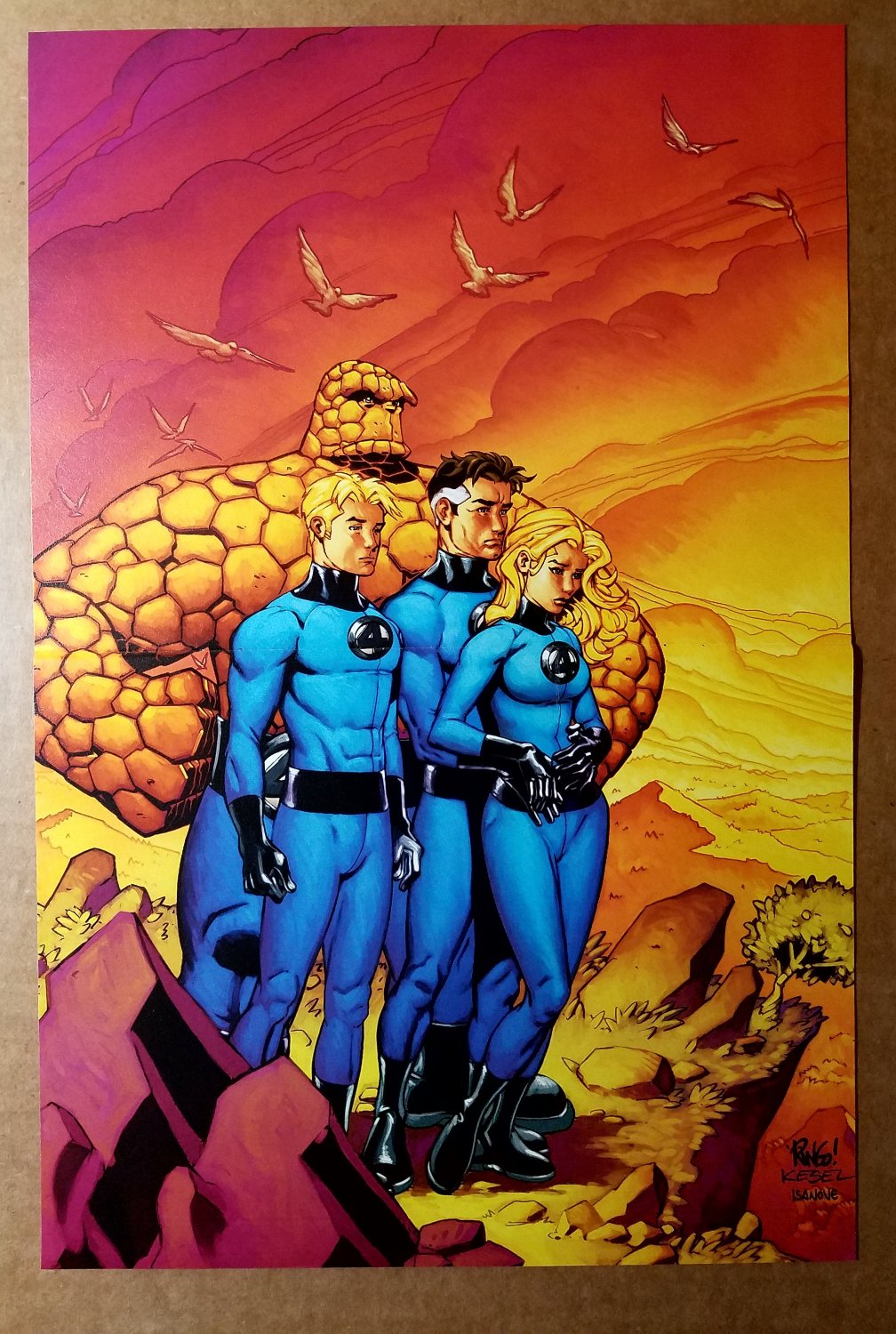 Fantastic Four Marvel Comic Poster by Mike Wieringo