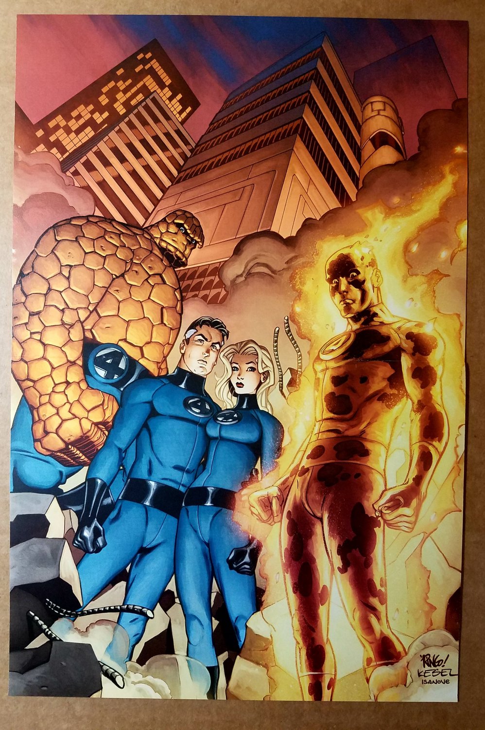 Fantastic Four Marvel Comics Poster by Mike Wieringo