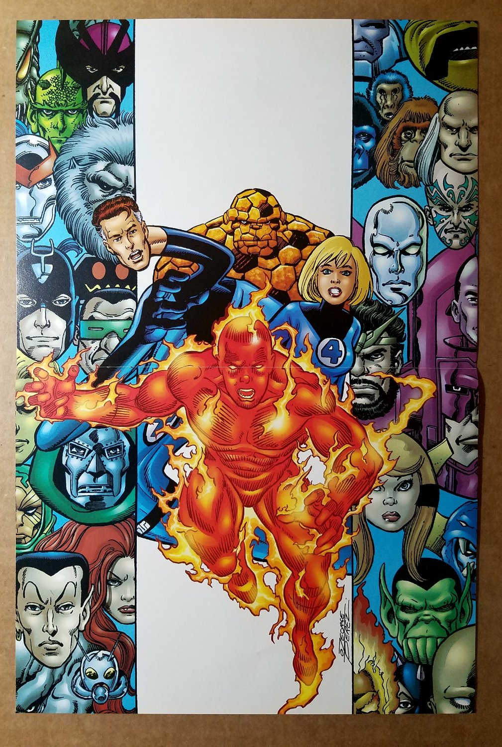 Fantastic Four Silver Surfer Doom Marvel Comics Poster by George Perez
