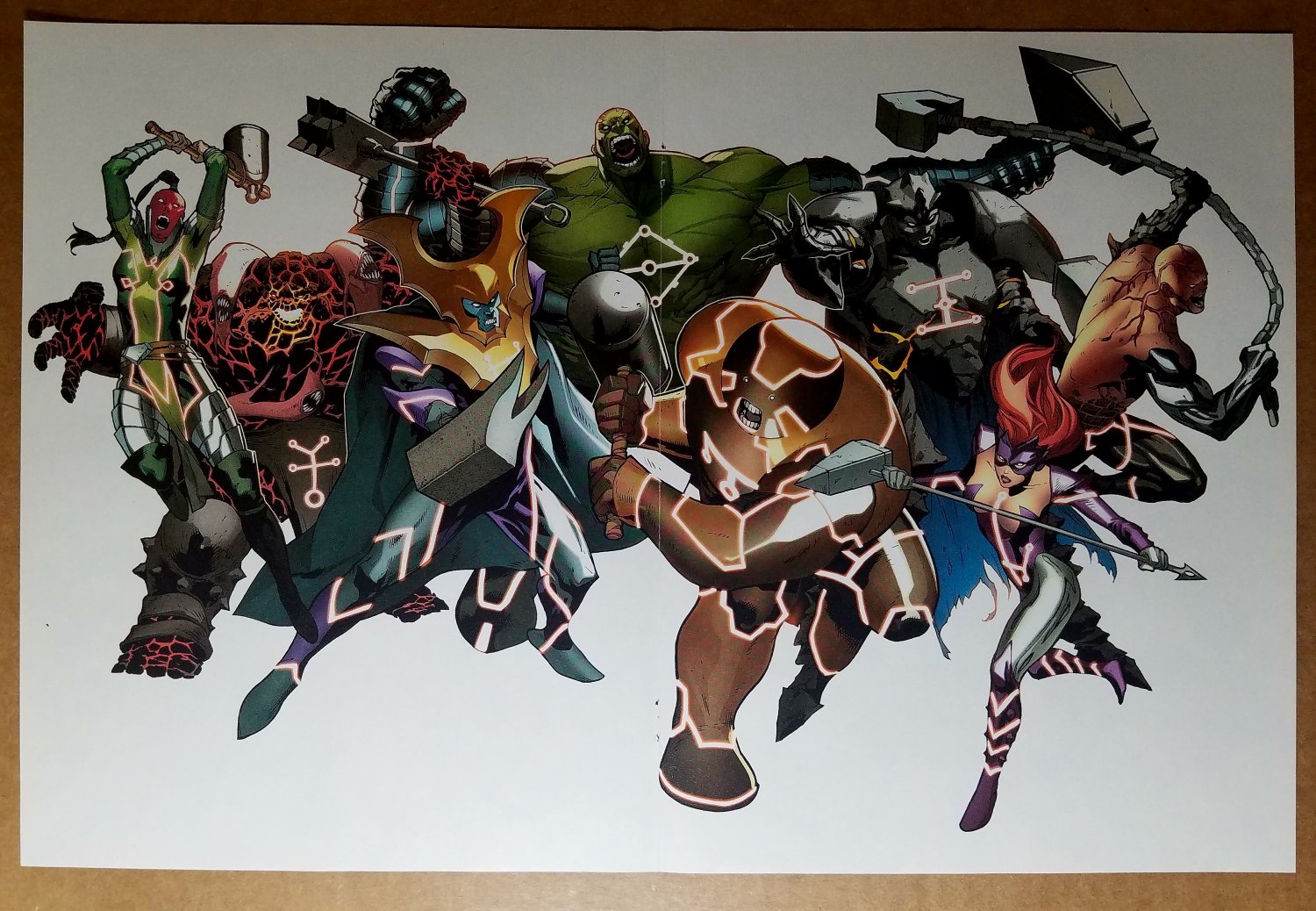 Fear Itself Teaser Hulk Avengers Ultimates Marvel Comics Poster by Billy Tan
