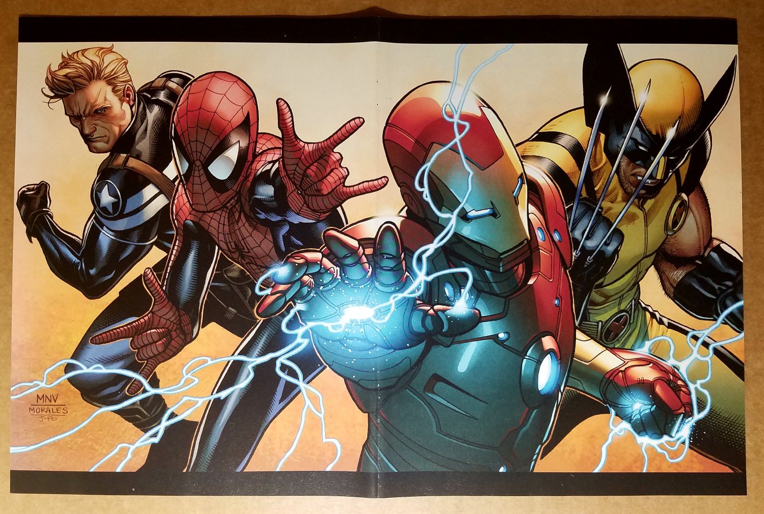 Iron Man Wolverine Spider-Man Fear Itself Marvel Comics Poster by Steve McNiven