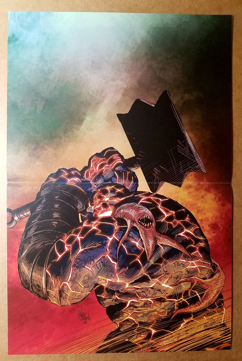 New Avengers 14 The Thing Marvel Comics Poster Mike Deodato Jr
