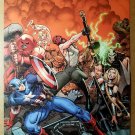 The Fearless 1 Captain America FF4 Thor Valkyrie Marvel Poster Arthur Adams
