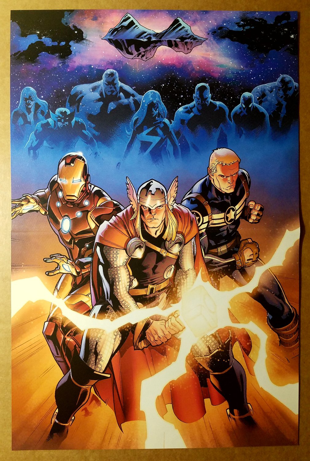 Thor Iron Man Fear Itself Marvel Comics Poster by Stuart Immonen