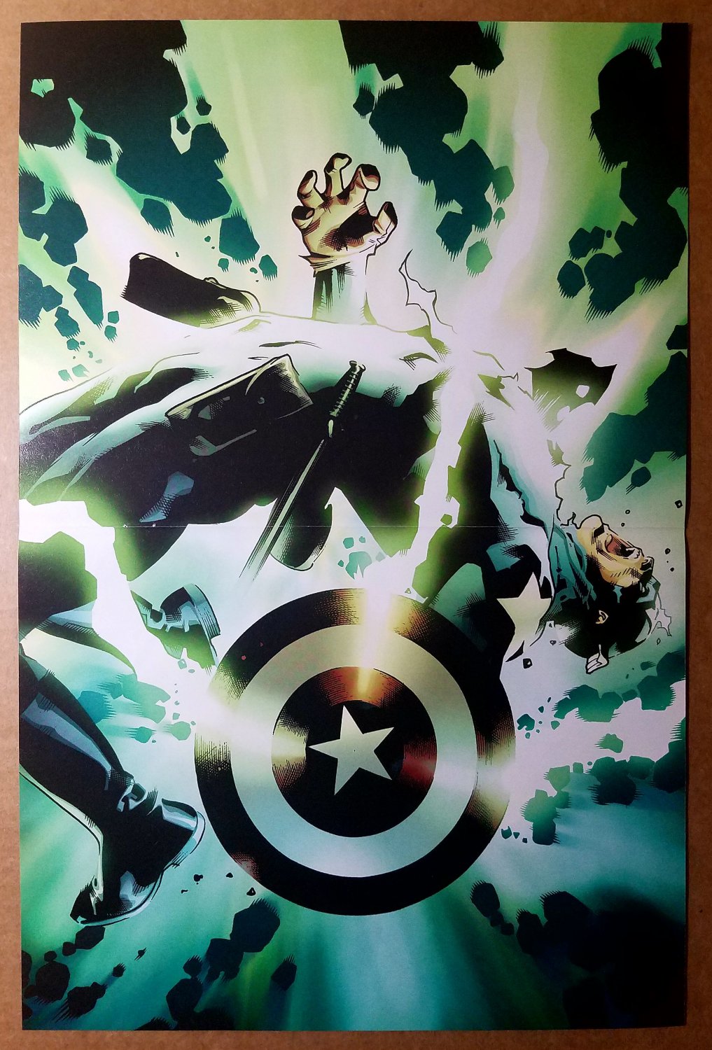 Fear Itself 3 Variant Captain America Marvel Comics Poster by Stuart Immonen