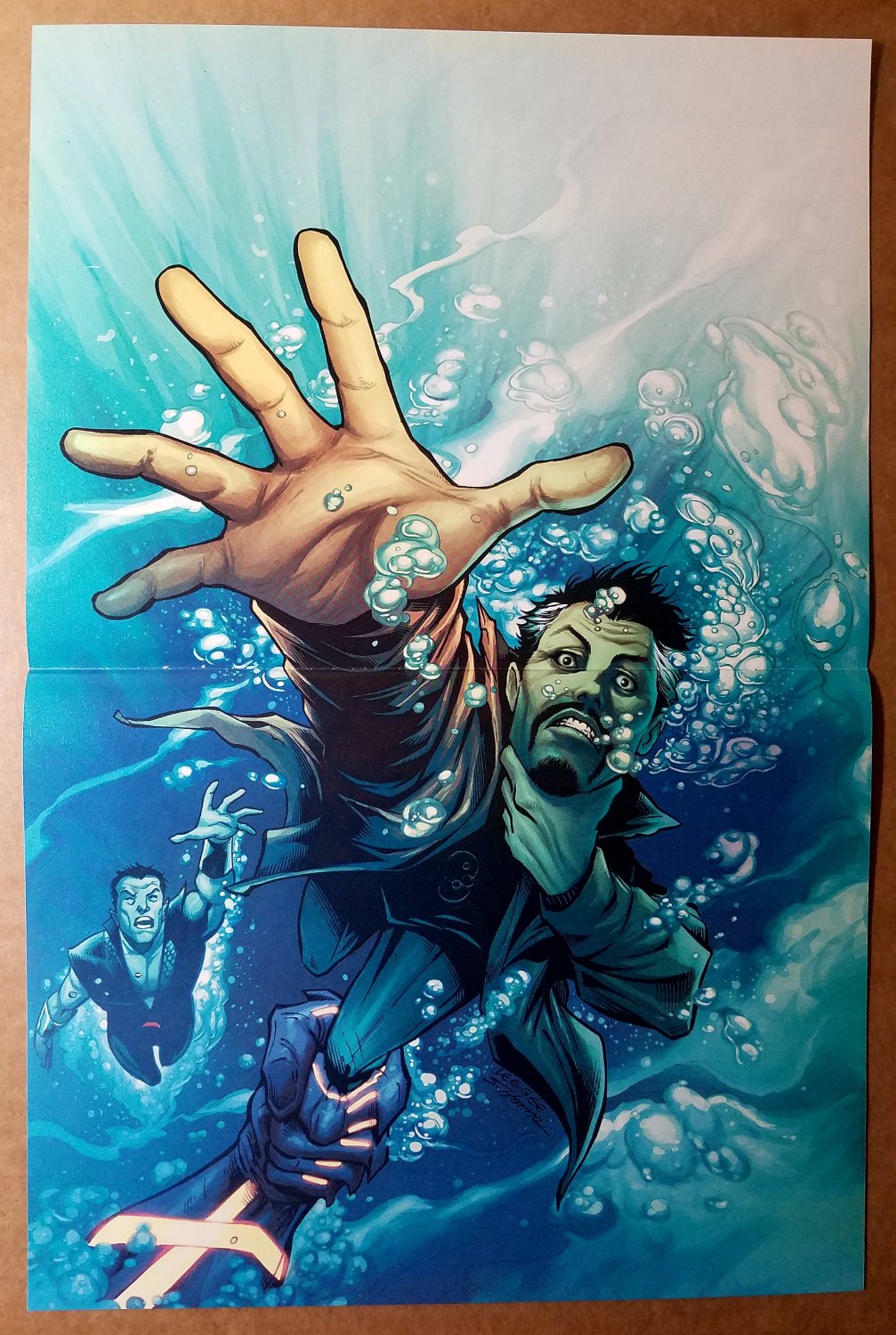Fear Itself The Deep Namor Sub-Mariner Dr Strange Marvel Poster by Lee Garbett