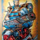 Cable Deadpool Marvel Comics Poster by Rob Liefeld