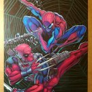 Deadpool Spider-Man Marvel Comics Poster by Patrick Zircher