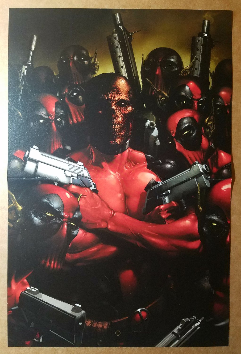 X-Men Deadpool Skrulls Zombies Marvel Comics Poster by Clayton Crain