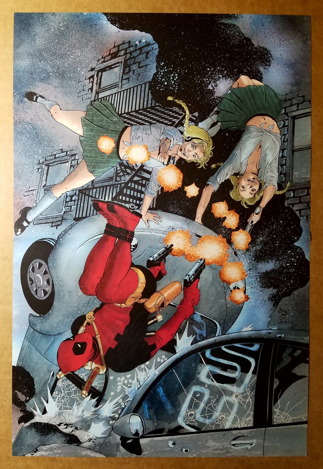 Deadpool Marvel Comics Poster by J H Williams
