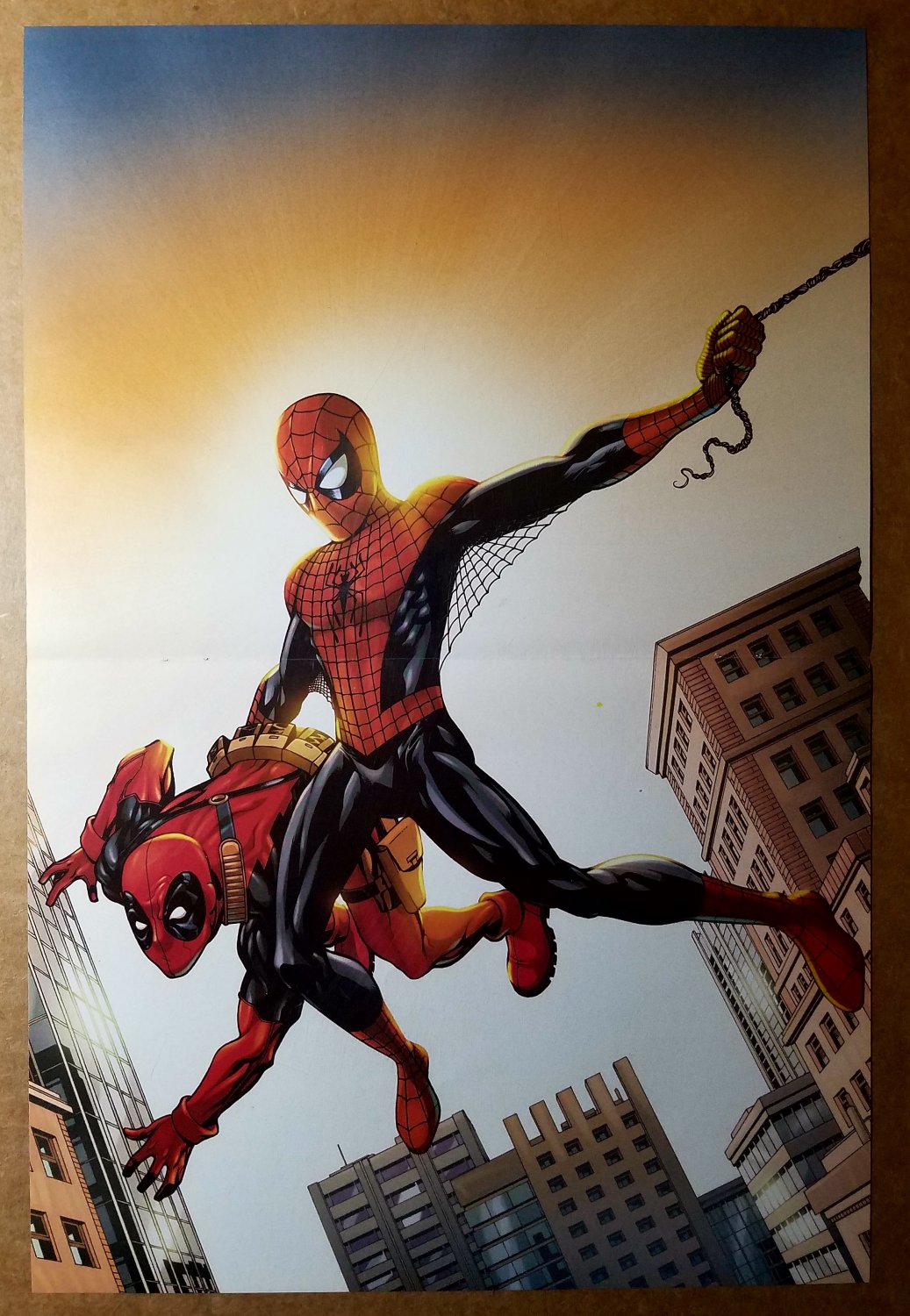 Deadpool Spider-Man Marvel Comic Poster by Mike McKone