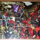 Deadpool Vs Skrulls Marvel Comics Poster by Paco Medina