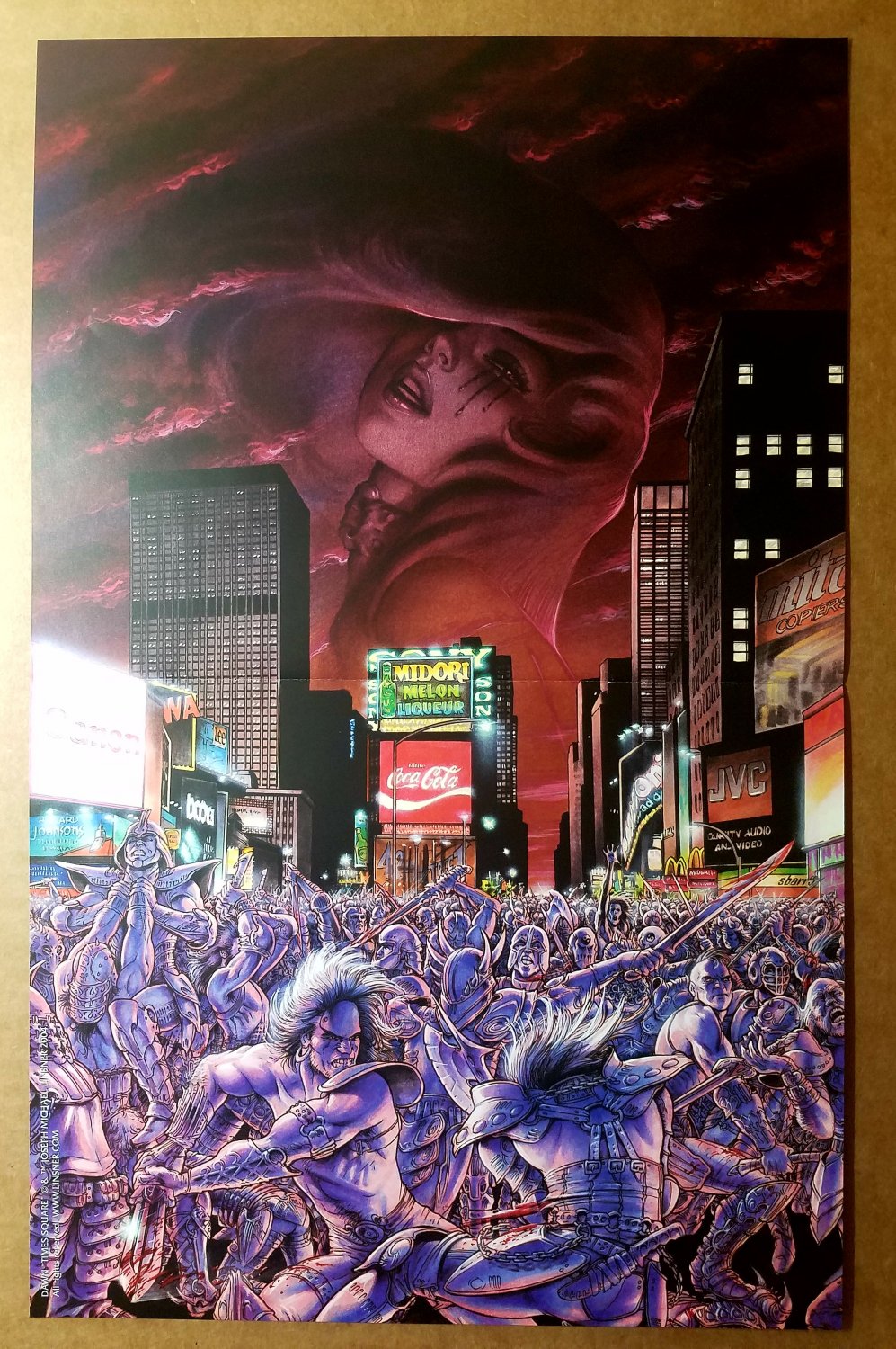 Dawn Times Square Sirius Comics Poster by Joseph Michael Linsner
