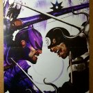 Avengers Hawkeye Vs Bullseye Daredevil Marvel Comics Poster by Langley Avengers Hawkeye Vs Bullseye Daredevil Marvel Comics Poster by Langley