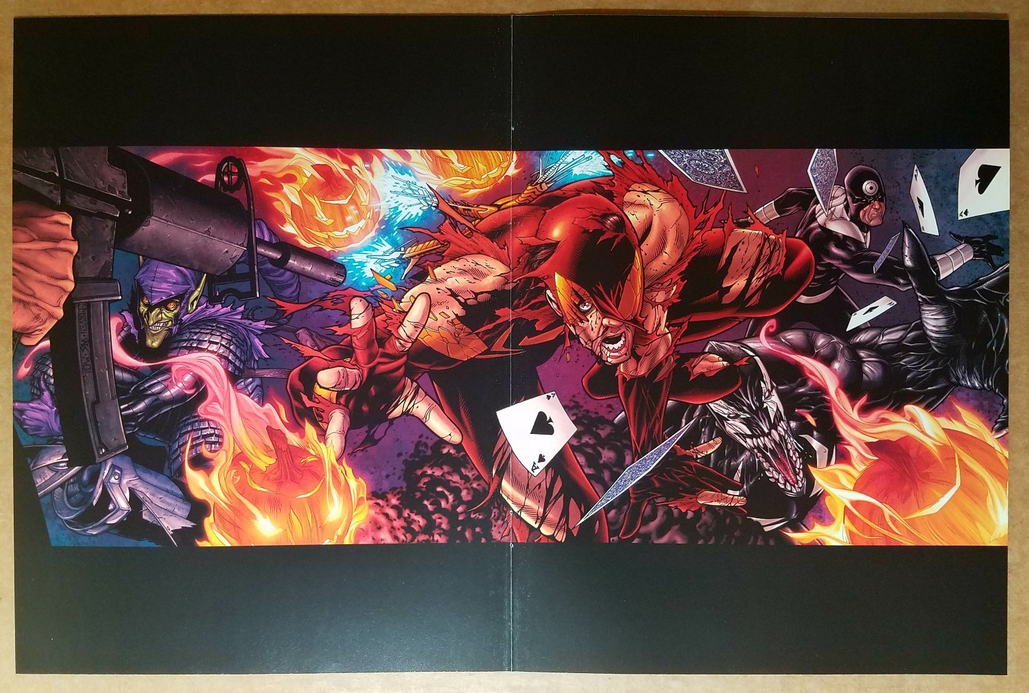 Civil War 5 Venom Green Goblin Marvel Comic Poster by Steve Epting