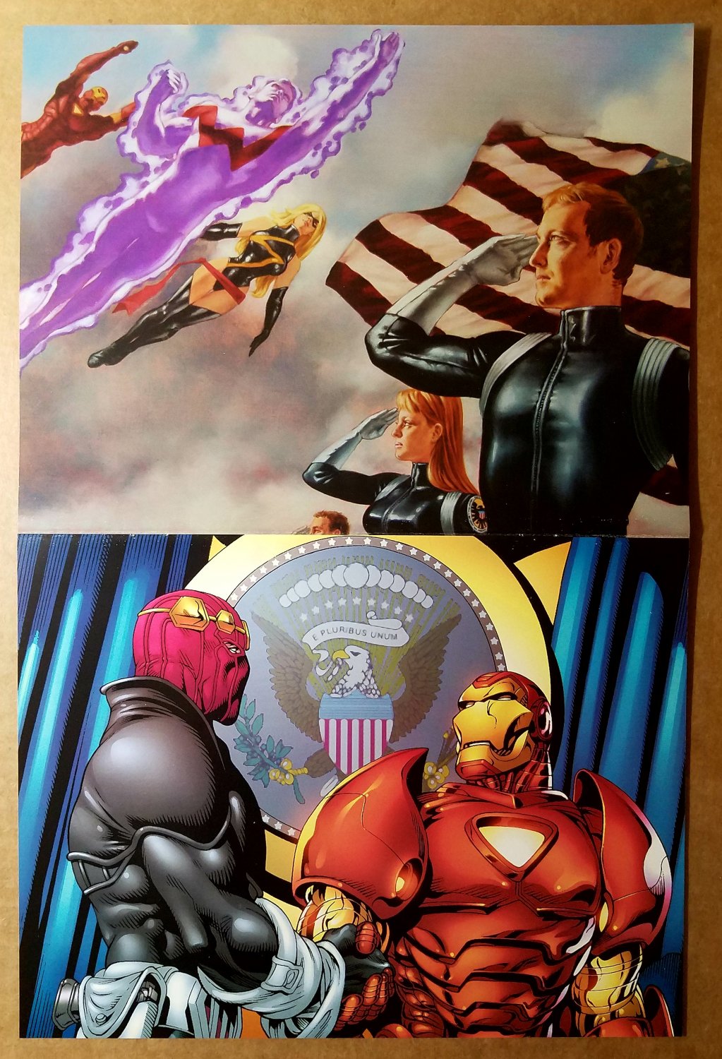 Civil War Frontline 5 Poster by John Watson Thunderbolts by Tom Grummett