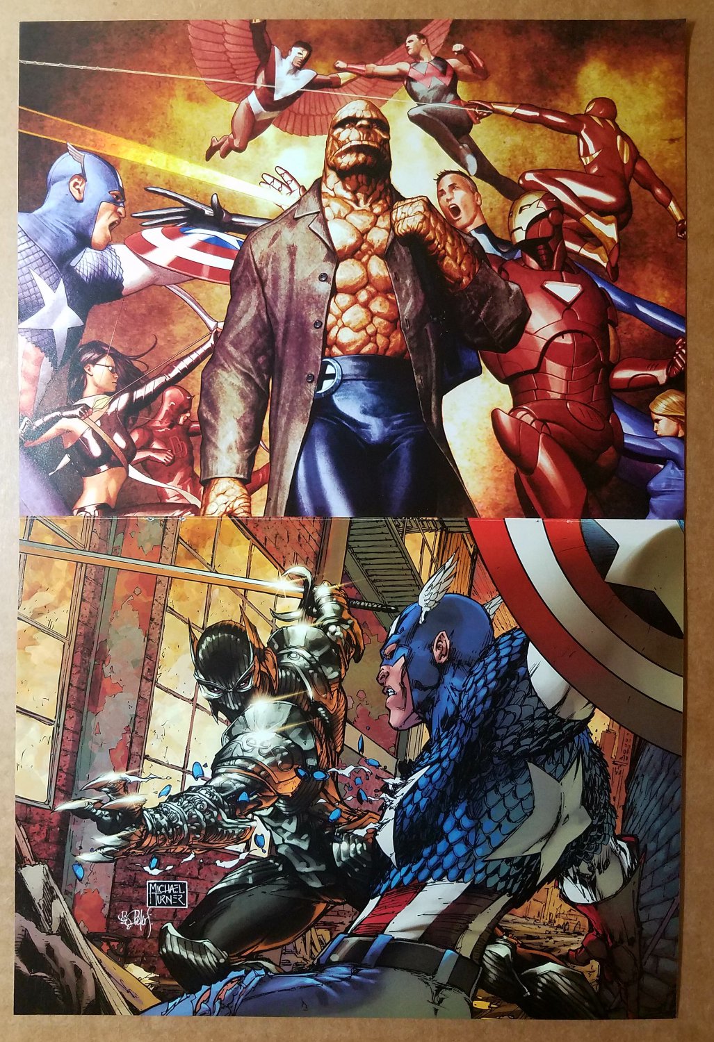 Fantastic Four 541 by Adi Granov Poster Black Panther 23 by Michael Turner