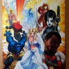 X-Men White Queen Beast Shatterstar Domino Marvel Comics Poster Michael Turner