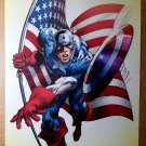 Captain America American Flag Marvel Comics Poster by Neal Adams