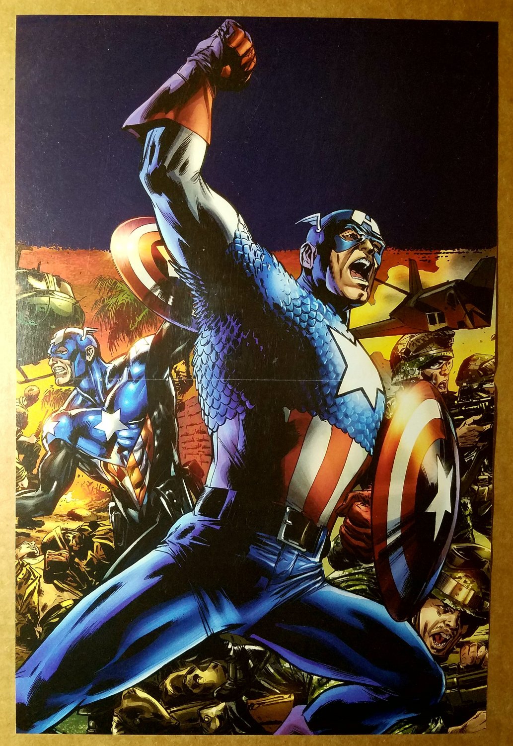 Captain America Bucky Reborn Marvel Comics Poster by Bryan Hitch