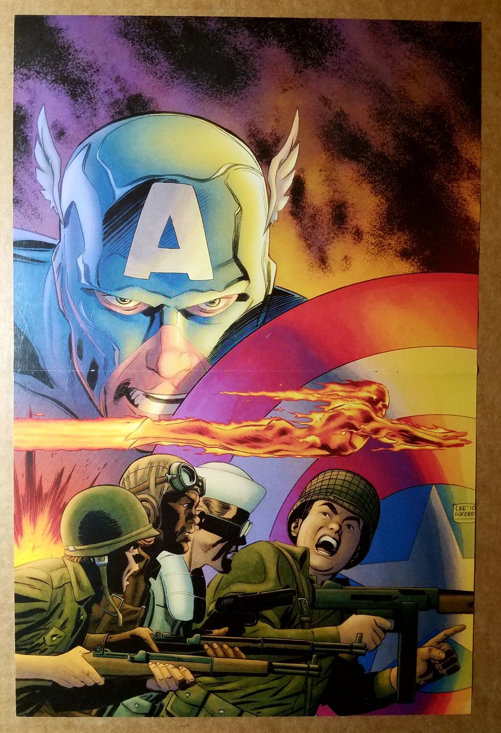 Captain America Forever Allies Marvel Comics Poster by Lee Weeks