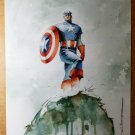 Captain America The Chosen watercolor Marvel Comics Poster by Mitch Breitweiser