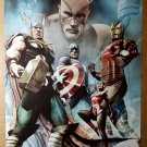 Captain America Thor Iron Man Avengers Marvel Comics Poster by Adi Granov
