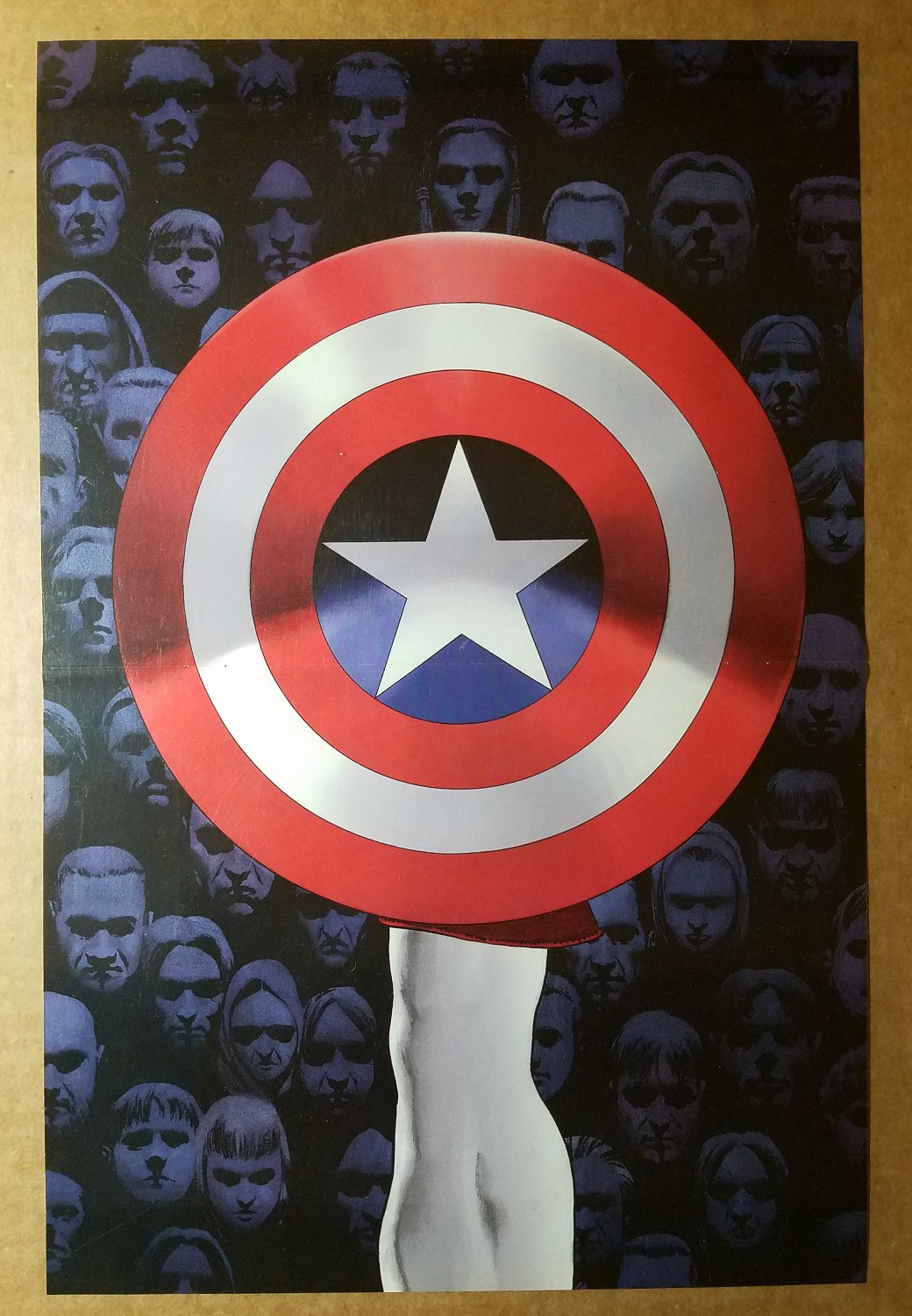Captain America Avengers Marvel Comic Poster by John Cassaday