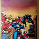 Avengers Captain America Falcon Black Panther Marvel Poster by Frank Robbins