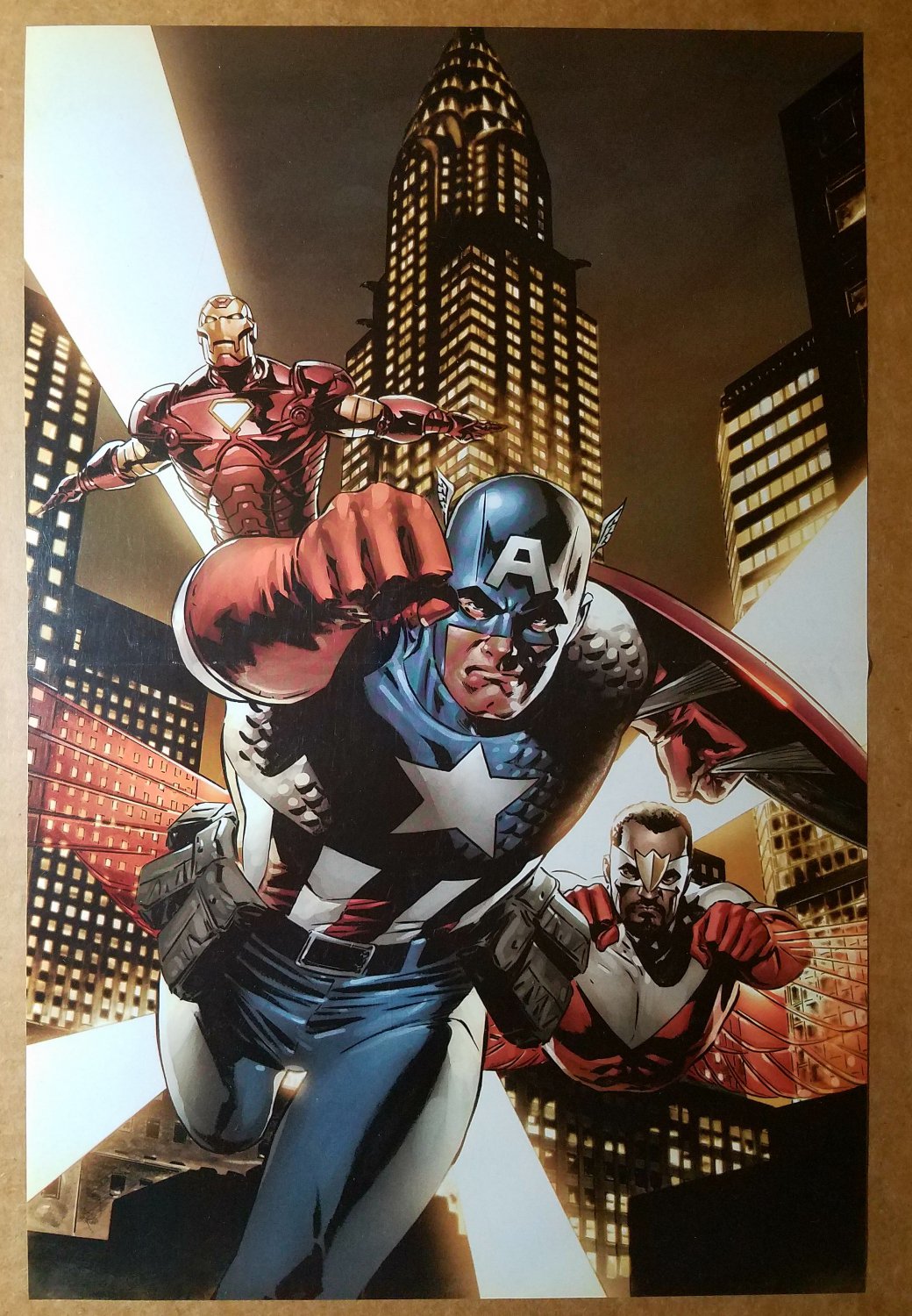 Avengers Captain America The Falcon Iron Man Marvel Comic Poster by ...