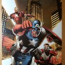 Avengers Captain America The Falcon Iron Man Marvel Comic Poster by Steve Epting Avengers Captain America The Falcon Iron Man Marvel Comic Poster by Steve Epting