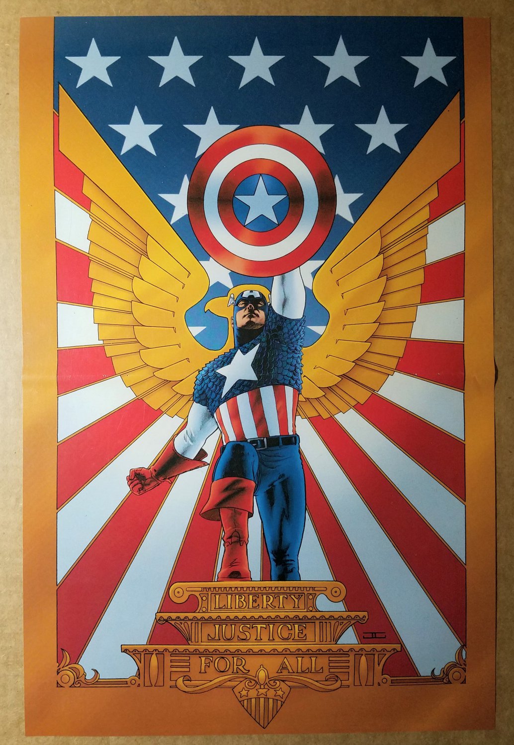 Captain America Marvel Comics Poster by John Cassaday