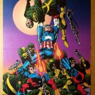 Captain America Moon fight Marvel Comics Poster by Jim Steranko