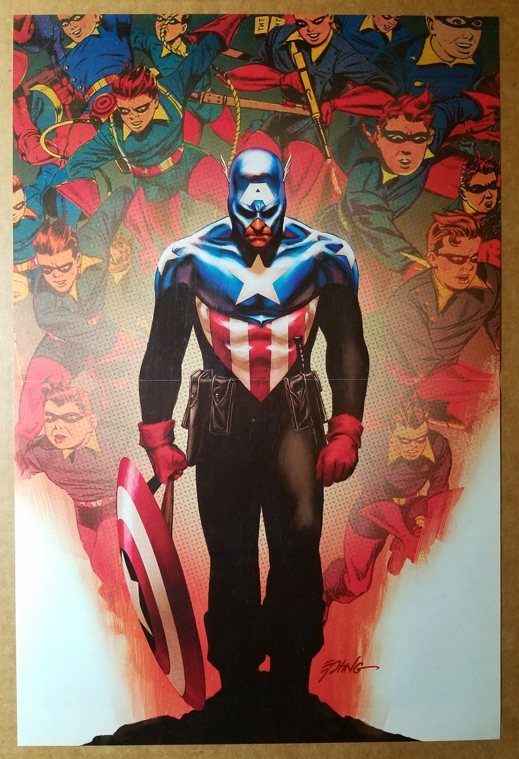 Avengers Captain America Bucky Marvel Comics Poster by Steve Epting