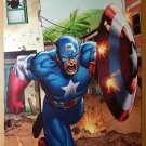 Avengers Captain America Marvel Comic Poster by Clayton Henry