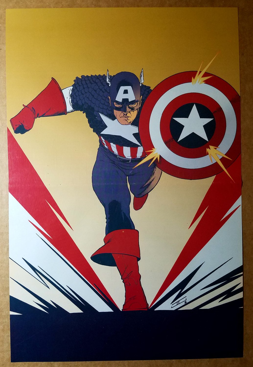 Avengers Captain America Marvel Comic Poster by John Cassaday