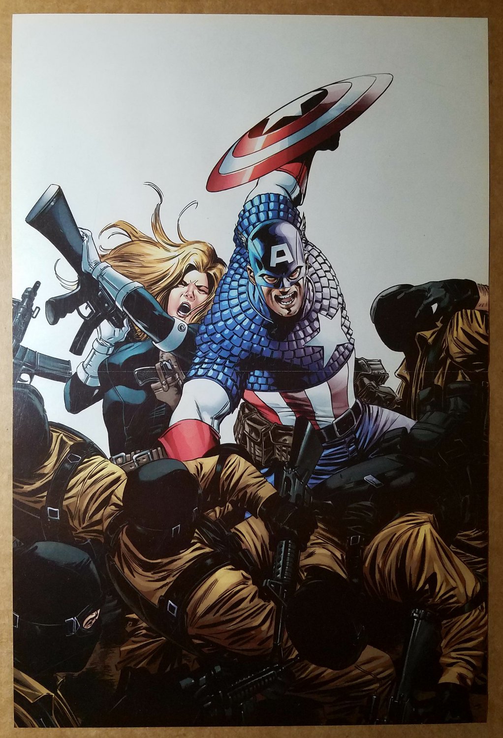 Avengers Captain America Marvel Comic Poster by Steve Epting