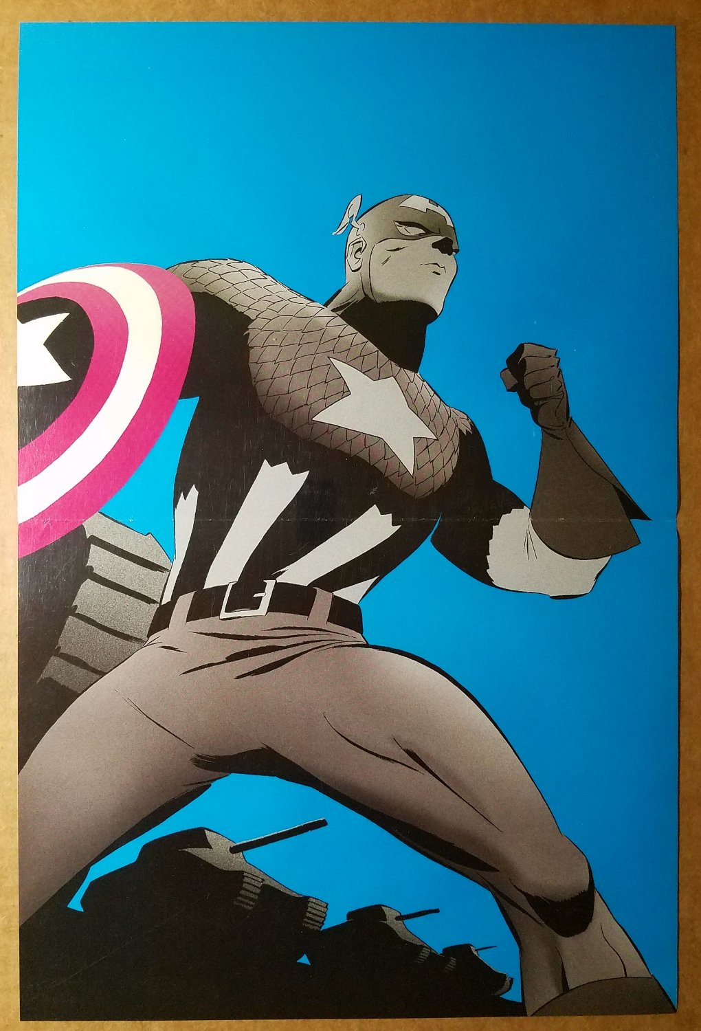 Avengers Captain America Marvel Comics Poster by Marcos Martin